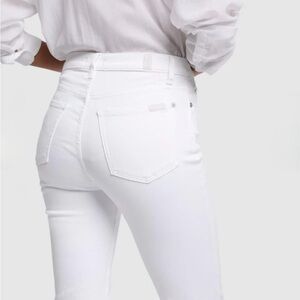 7 For All Mankind High Rise White Jeans